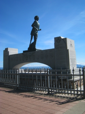 the Terry Fox monument