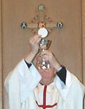 Elevation of the blessed sacrament